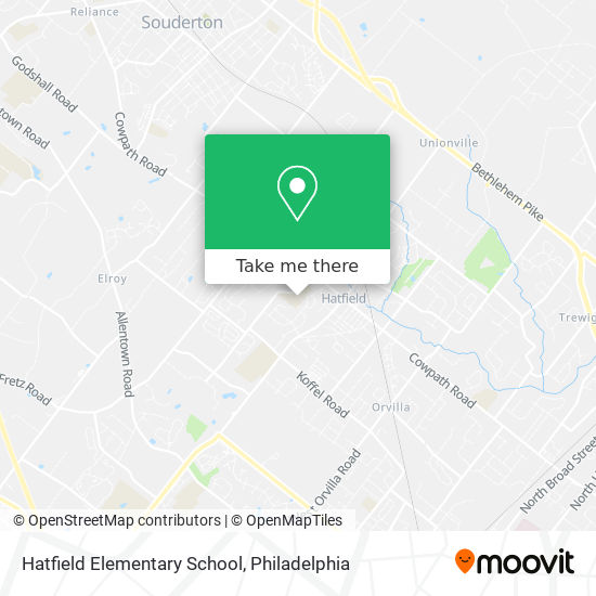 Hatfield Elementary School map