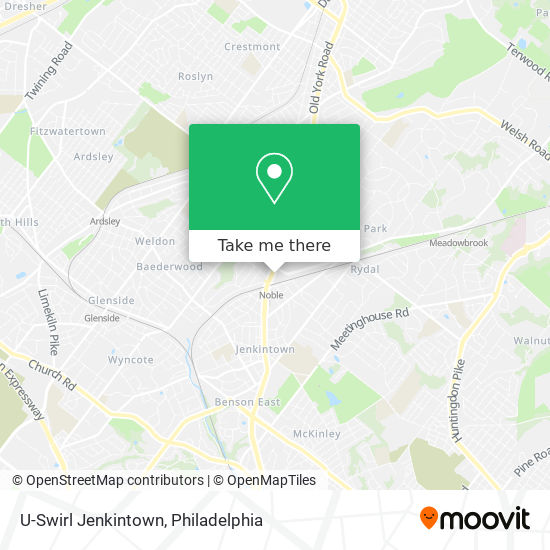 Mapa de U-Swirl Jenkintown