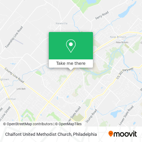 Chalfont United Methodist Church map