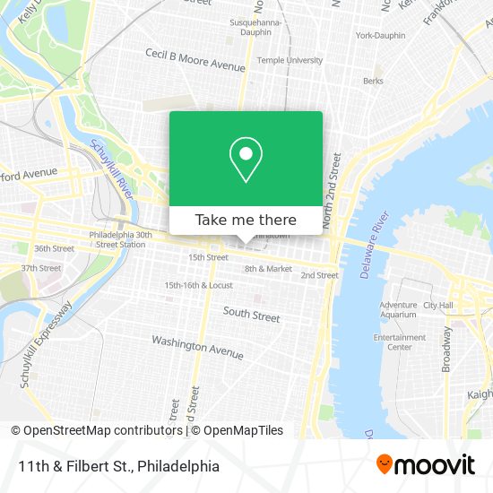 Mapa de 11th & Filbert St.
