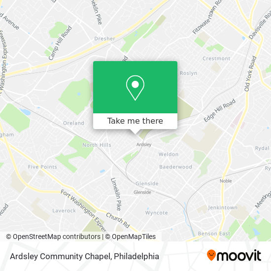 Mapa de Ardsley Community Chapel