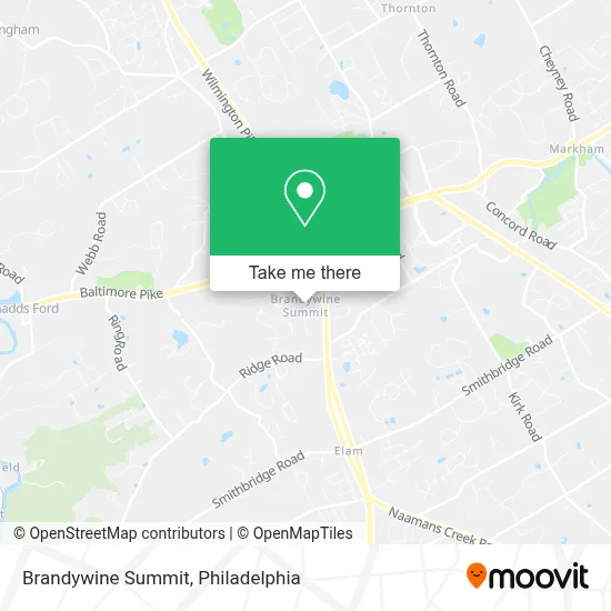 Brandywine Summit map