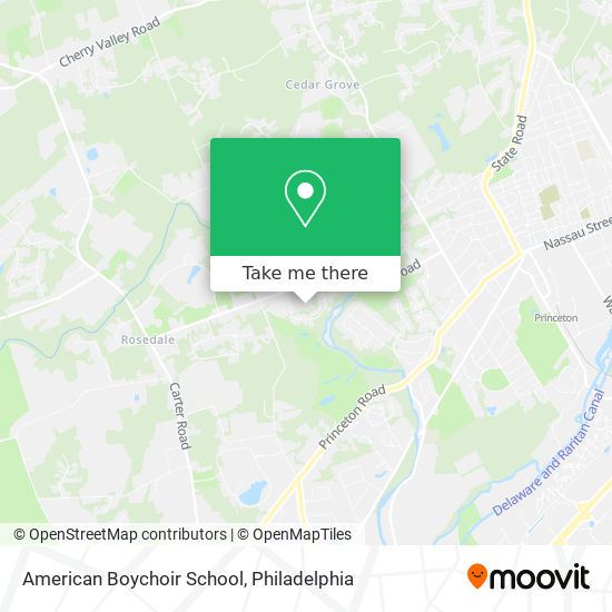 American Boychoir School map