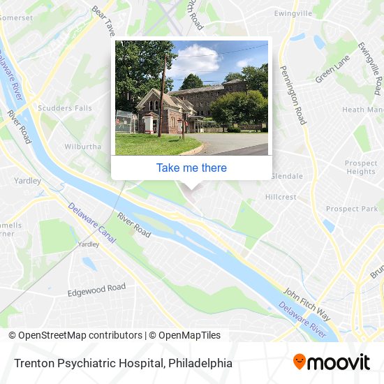 Trenton Psychiatric Hospital map
