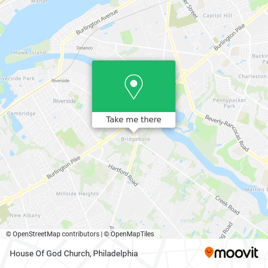 House Of God Church map