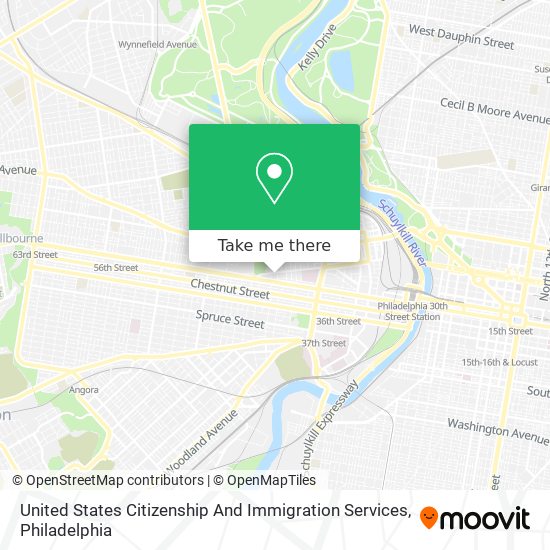 United States Citizenship And Immigration Services map