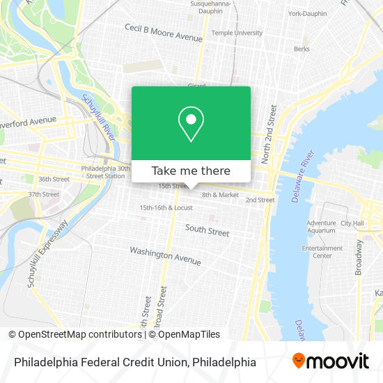 Mapa de Philadelphia Federal Credit Union