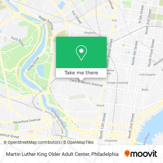 Martin Luther King Older Adult Center map