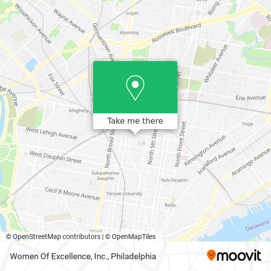 Women Of Excellence, Inc. map