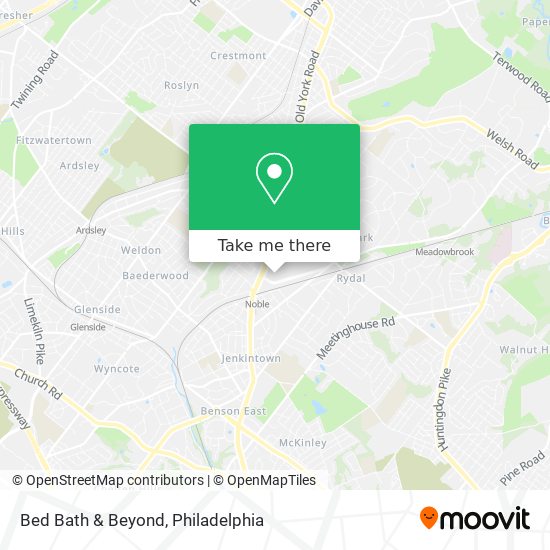 Bed Bath & Beyond map