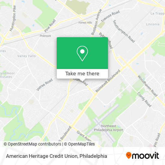 American Heritage Credit Union map