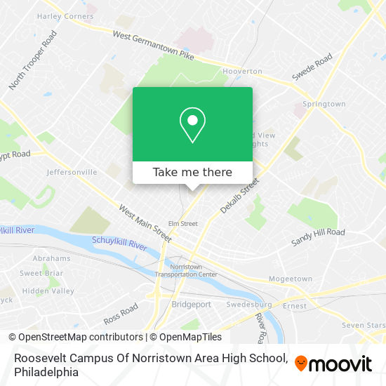 Roosevelt Campus Of Norristown Area High School map