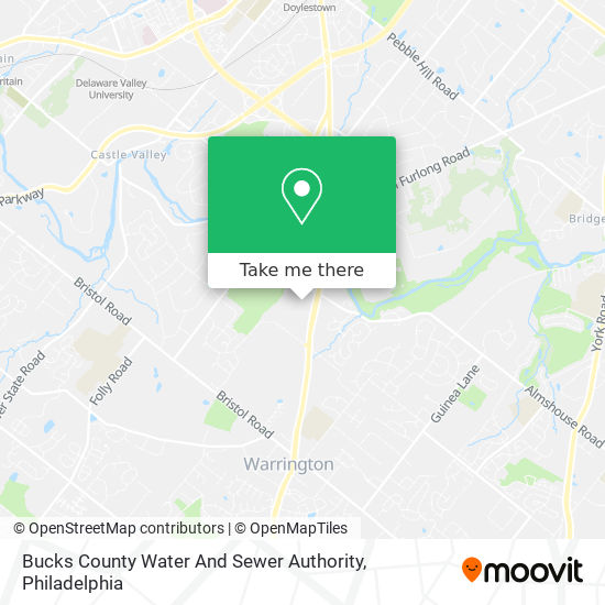 Mapa de Bucks County Water And Sewer Authority