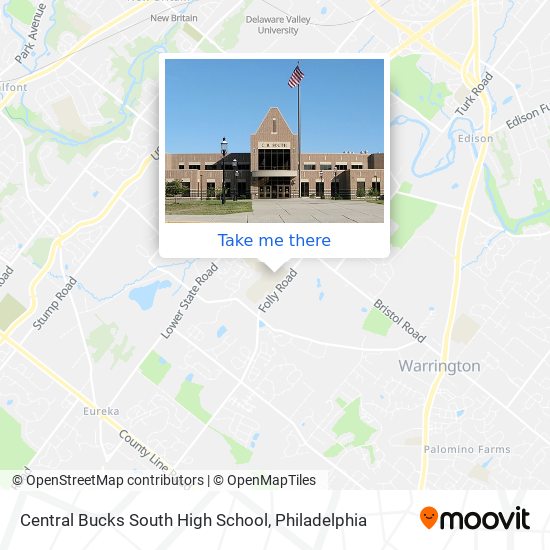 Mapa de Central Bucks South High School