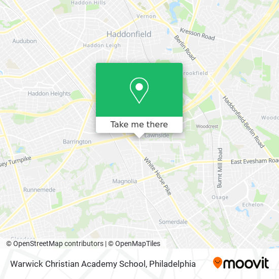 Mapa de Warwick Christian Academy School