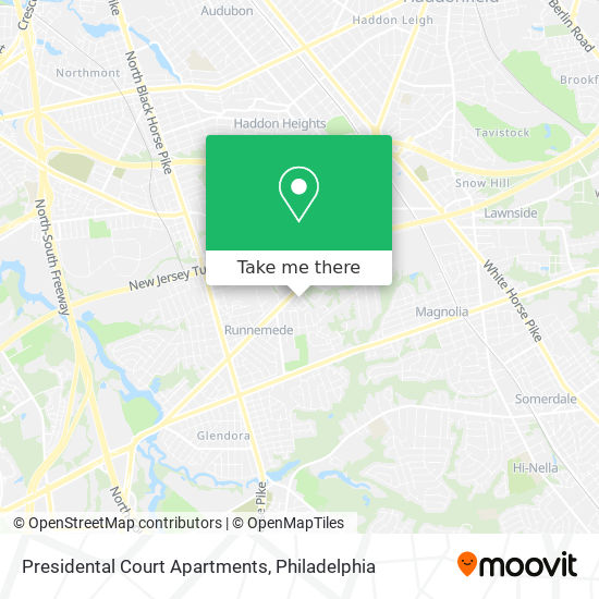 Presidental Court Apartments map