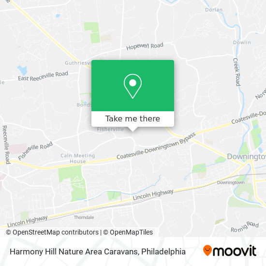 Harmony Hill Nature Area Caravans map