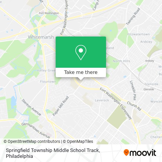 Mapa de Springfield Township Middle School Track