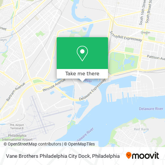 Mapa de Vane Brothers Philadelphia City Dock