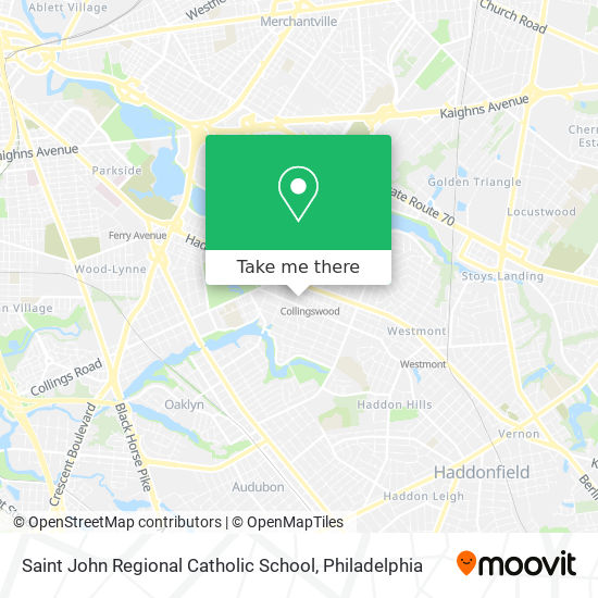 Saint John Regional Catholic School map