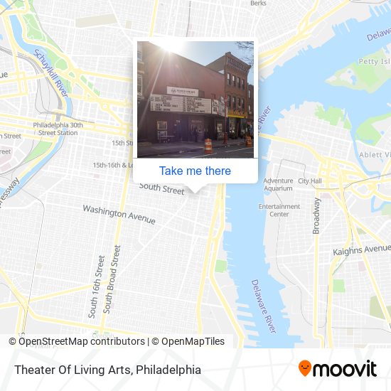 Theater Of Living Arts map