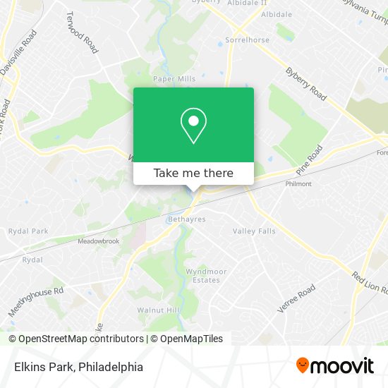 Mapa de Elkins Park