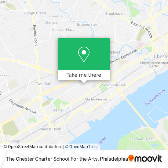 The Chester Charter School For the Arts map