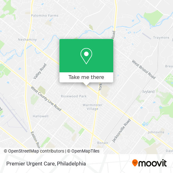 Premier Urgent Care map