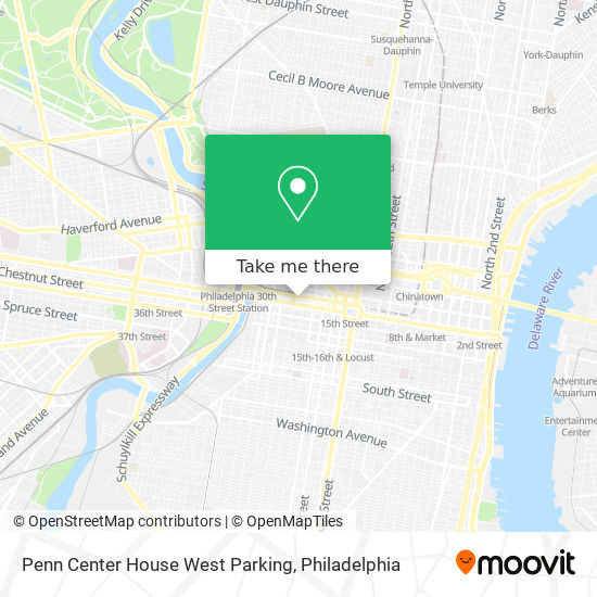 Penn Center House West Parking map