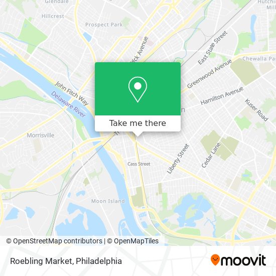 Roebling Market map