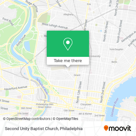 Mapa de Second Unity Baptist Church