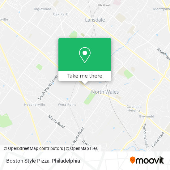 Mapa de Boston Style Pizza