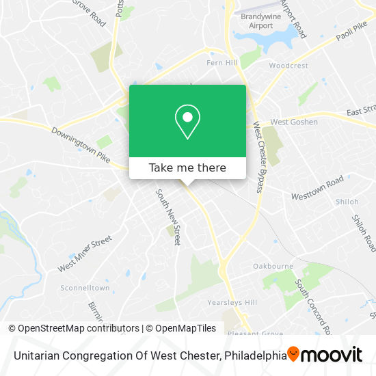 Mapa de Unitarian Congregation Of West Chester