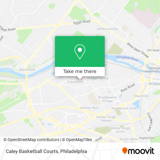 Caley Basketball Courts map