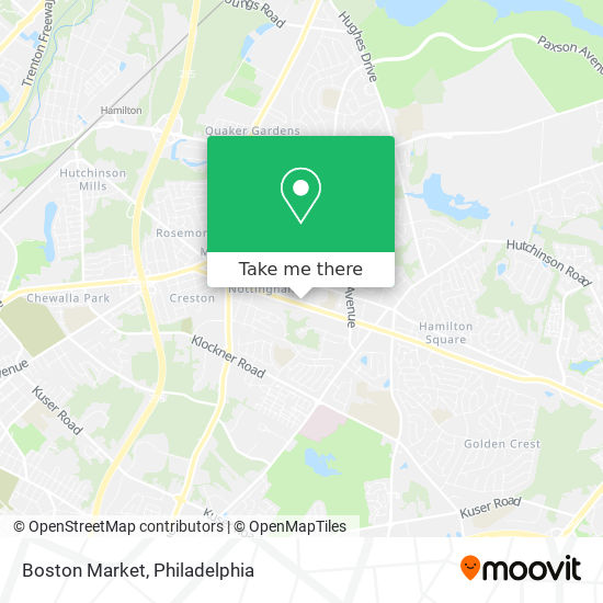 Mapa de Boston Market