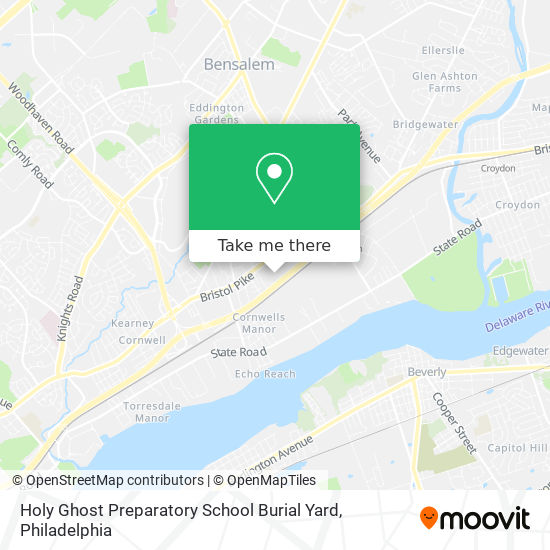 Mapa de Holy Ghost Preparatory School Burial Yard