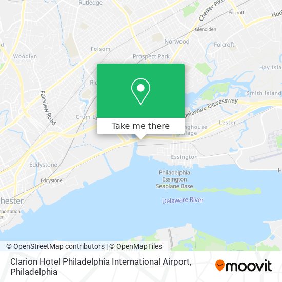 Clarion Hotel Philadelphia International Airport map