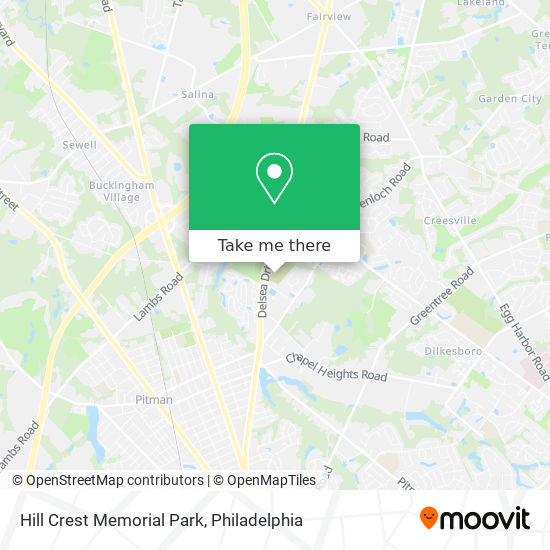 Mapa de Hill Crest Memorial Park