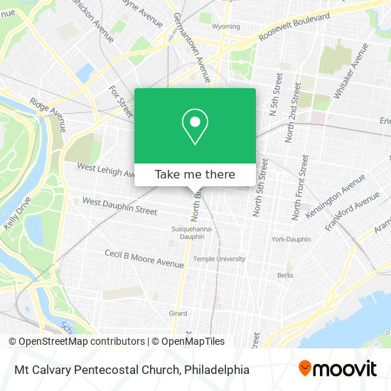 Mapa de Mt Calvary Pentecostal Church