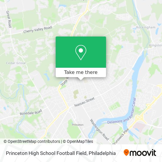 Mapa de Princeton High School Football Field
