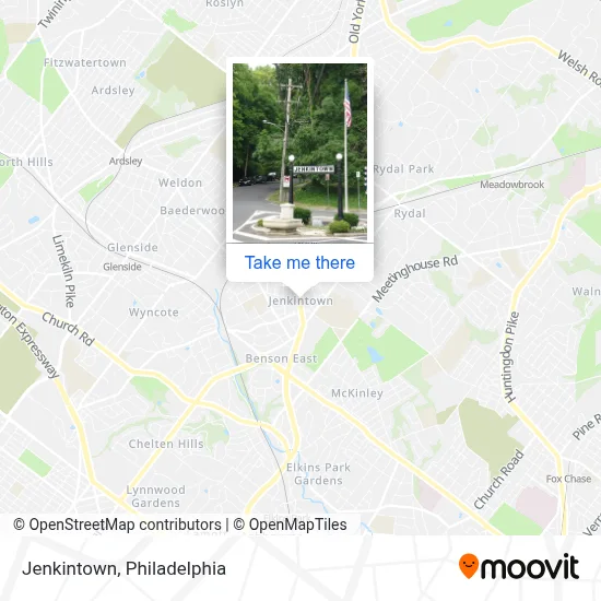 Jenkintown map
