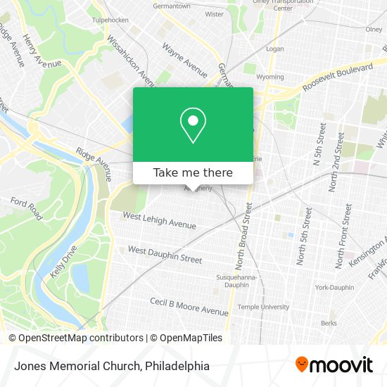 Jones Memorial Church map