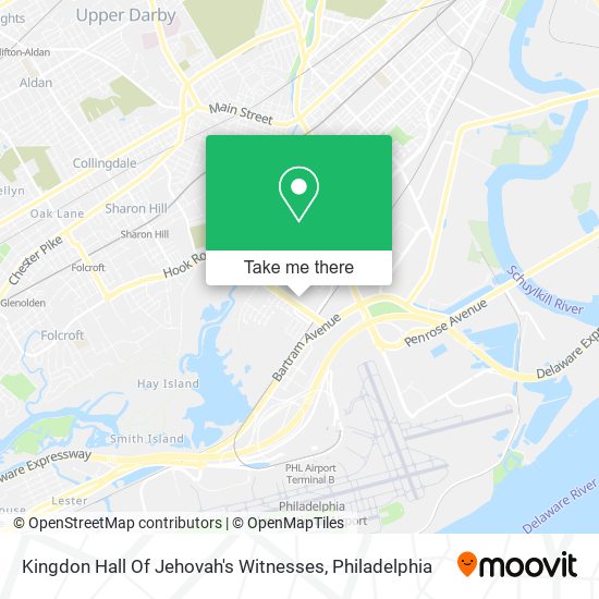 Kingdon Hall Of Jehovah's Witnesses map