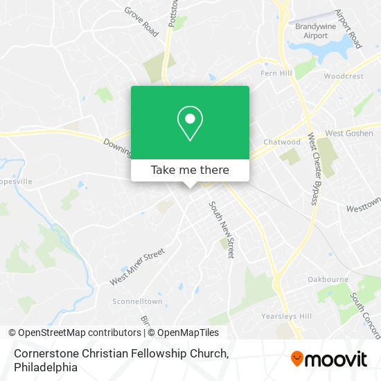 Cornerstone Christian Fellowship Church map