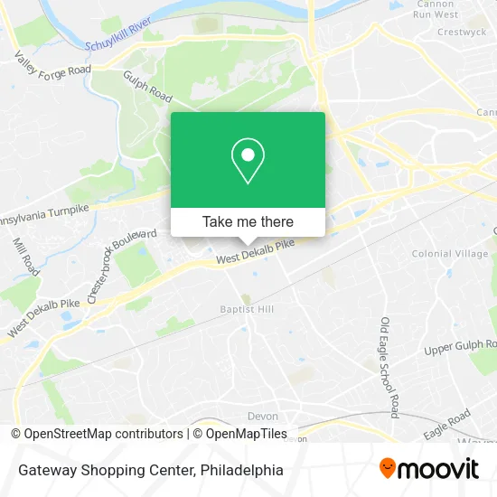 Mapa de Gateway Shopping Center