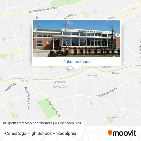 Mapa de Conestoga High School