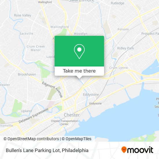 Bullen's Lane Parking Lot map
