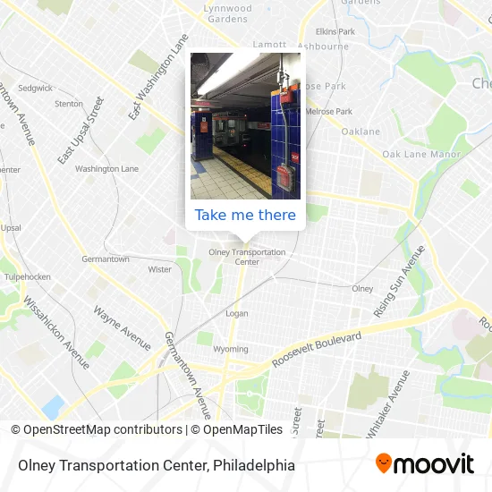 Mapa de Olney Transportation Center