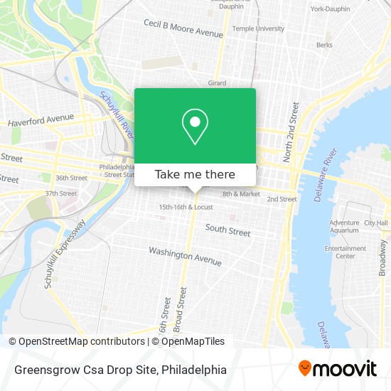 Mapa de Greensgrow Csa Drop Site
