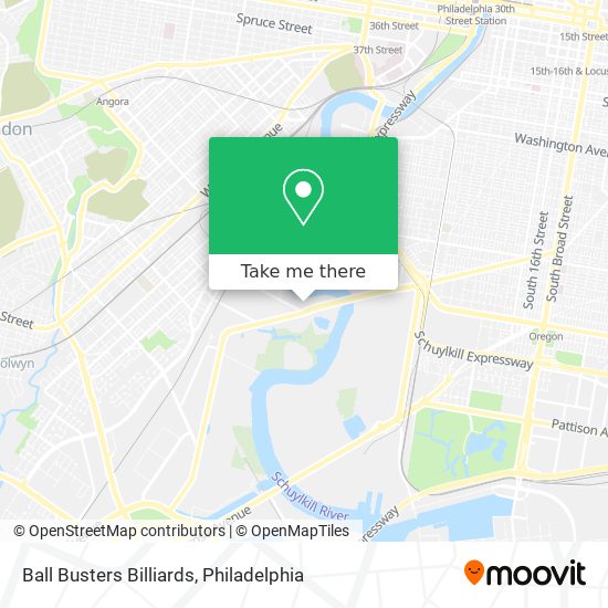 Ball Busters Billiards map